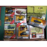 Thirteen Diecast Model Vehicles, by Corgi including #D67/1 United Dairies AEC Cabover and Tanker, #