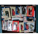 Approximately Thirty Diecast Model Vehicles, by Lledo and similar, postal liveries noted, boxed.