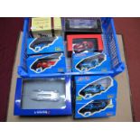 Nine Diecast Model Racing Cars, by IXO, Hobby Horse, Brumm and Other, including IXO '24 Heures DU