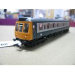 A Hornby "OO"Gauge BR Class 121 Driving Motor Brake Car DMU, R/No W55026, BR blue and grey livery.
