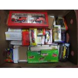 Approximately Fifty Diecast Model Vehicles, by Lledo, Maisto, Burago, Oxford and other, boxed.