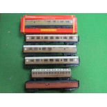 Five Hornby/Triang ''OO'' Gauge/4mm L.N.E.R Teak Coaches- Gresley composite and brake/3rd a short