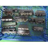 Five ''OO'' Gauge/4mm Kit Built Unboxed Steam Locomotives With Tenders. Build standard poor to