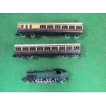 A Graham Farish "N"Gauge Class 81 2-6-2 Locomotive R/No 3112, GWR green, together with two