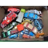 A Quantity of Mainly 1970's/1980's Diecast Vehicles, by Dinky, Corgi and others, all playworn.