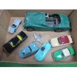 A Mid XX Century Plastic Model of a TR2 by Victory, spares or repairs. Plus a small quantity of