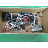 A Quantity of "OO"Gauge/4mm Unboxed Trackside Items, signals, telephone wire posts, kiosks,