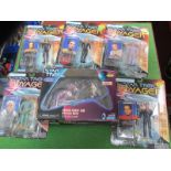 Six Plastic Model Star Trek Voyager, Star Trek Alien Series plastic model figures, by Playmates,