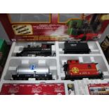 L.G.B 'G' Gauge Ref 78423 U.S. Steam "Santa Fe" Freight Starter Set, appears unused, excellent boxed