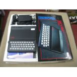 Sinclair ZX81 Personal Computer, programming booklet, software catalogue, boxed, untested.