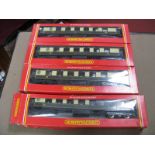 Four Hornby ''OO'' Gauge/4mm Boxed GW Brown/Cream Pullman Coaches; Ref No 223 1st composite (3)