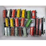 Twenty Hornby Dublo 2/3 Rail Unboxed Items of Rolling Stock, tank wagons (13), open wagons etc, plus