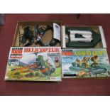 Palitoy Action Man (Circa 1970's) - Assault Craft, box inner present with outboard motor, paddles,