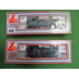 Two LIMA ''OO'' Gauge/4mm Boxed Tank Steam Locomotives: Ref 205111 2-6-2 small Prairie GWR green R/