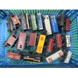 Twenty Hornby "OO"Gauge/4mm Items Unboxed Rolling Stock; tankers (7) open wagons, box vans, brake