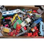 A Quantity of Diecast Vehicles, by Corgi, Matchbox Dinky and others, all playworn.