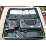 Sega Game Gear Portable Video Game System, magnifying accessory, four games cartridges, including