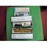 Three ''OO'' Gauge/4mm White Metal and Brass Part Completed Steam Locomotive Boxed Kits: McGowan 4-