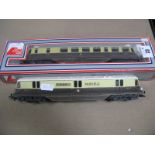 Two LIMA ''OO'' Gauge/4mm Diesel Bo-Bo Locomotives- G.W.R chocolate/cream No. 22 rail car plus G.W.R