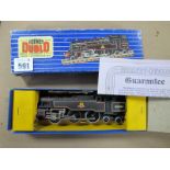 A Hornby Dublo Three Rail Ref EDL18 Std Tank 2-6-4 Steam Locomotive, BR black R/No 80054, very good,