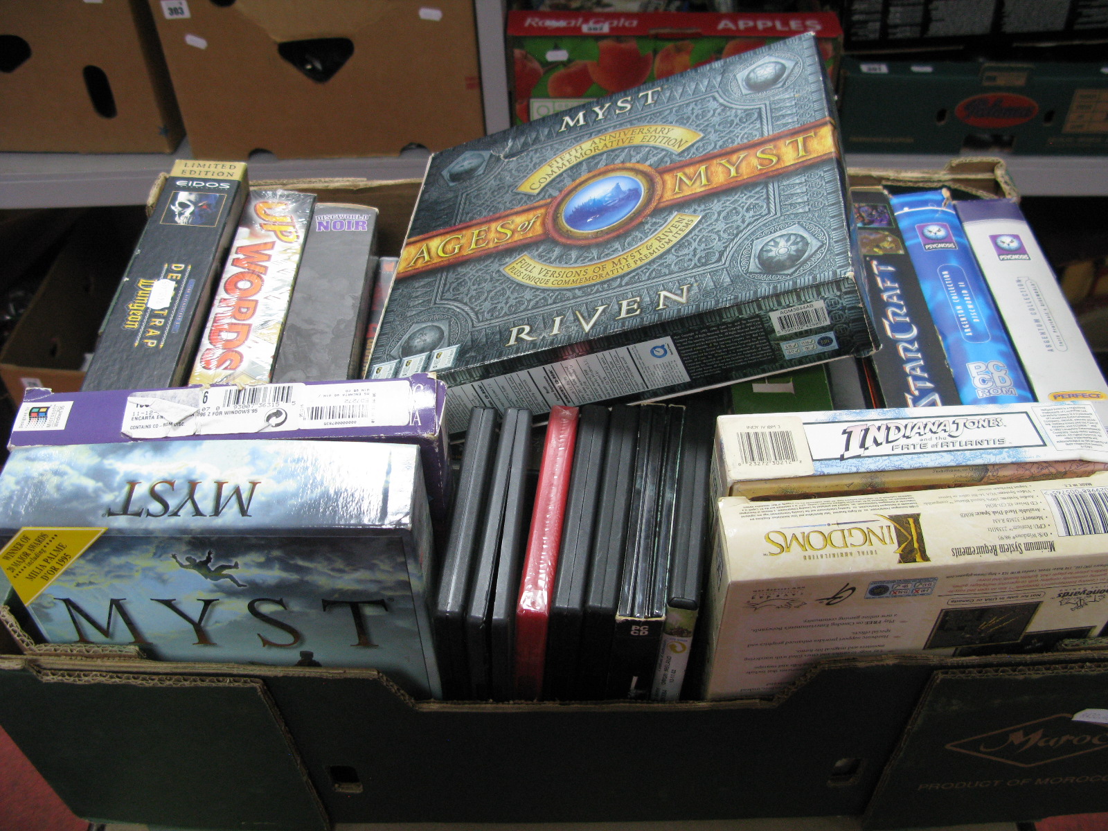 A Quantity of PC CD ROM/DVD ROM Games, including Half Life, 3D World Atals, Myst, Upwords, Hostile