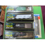 Four "Quality Craft" 'O' Gauge/7mm Boxed Items U.S.A. Outline Rolling Stock, Hoppers and Box Vans,