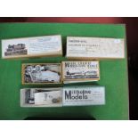 Four ''OO'' Gauge/4mm White Metal Part Completed Steam Locomotive Boxed Kits: ''Little Engines'' 4-
