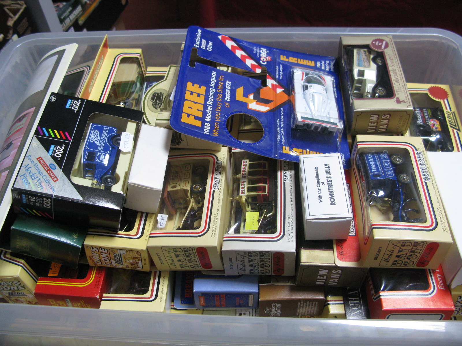 In Excess of Forty Diecast Model Vehicles, by Lledo and similar, boxed.