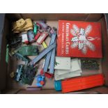 A Quantity of Diecast Vehicles, including Dinky, Matchbox, a toy gun, Minic Ship accessories among