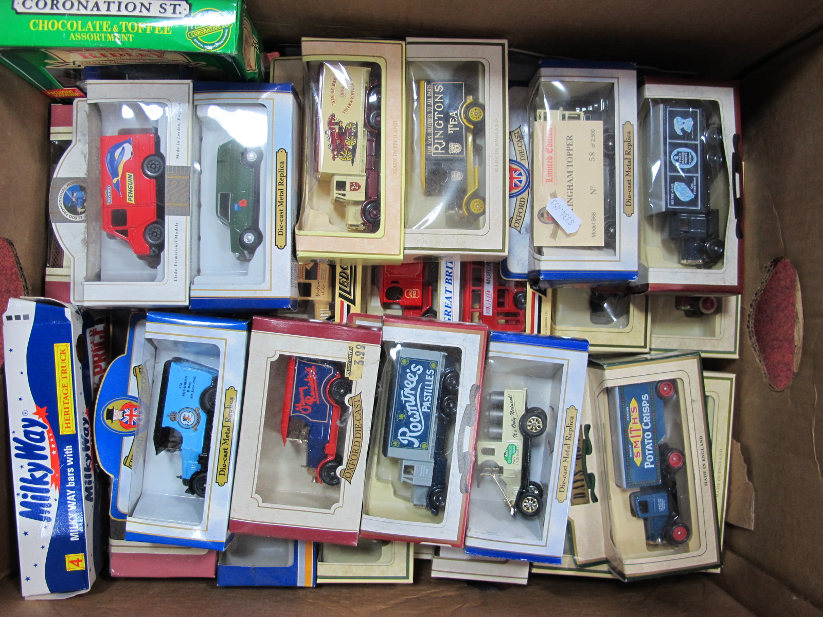 Approximately Forty Diecast Model Vehicles, by Lledo and similar, boxed.