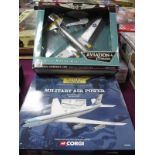 Two Diecast Model Military Aircraft, to include Corgi 'The Aviation Archive' #AA32901 Boeing VC-137C