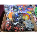 A Quantity of Plastic Model Aliens Action Figures by Kenner, including Marines XT-37 Stinger