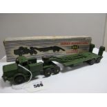 Dinky Supertoys No 660 'Tank Transporter', overall fair/good boxed, box poor.