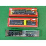 Three Triang "OO"Gauge/4mm Boxed Steam Locomotives; two Ref R 350 BR green 4-4-0 with six wheel