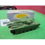 Dinky Supertoys No 651 Centurion Tank, overall fair, good, boxed, some staining rubbing to box.