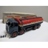 Dinky Supertoys No 942 - Foden 14 Ton Tanker 'Regent', playworn, back of tank damaged, boxed, box