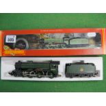 Hornby ''OO'' Gauge/4mm Class B17 Boxed 4-6-0 Steam Locomotive and Six Wheel Tender, BR green ''