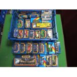 In Excess of Twenty Diecast Model Vehicles, by Matchbox including MB43, 57 Chevrolet boxed.