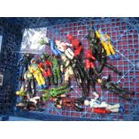 Twenty One Mid 1980's Action Force Plastic Figures, including ship wreck, frogman, diver, mostly