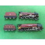 Two 'OO' Gauge/4mm L.M.S Maroon Hornby Steam Locomotives, unboxed, a 4-6-2 "Duchess of Norfolk" with