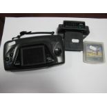 Sega Game Gear Portable Video Game System, TV tuner, Super Kick Off Game cartridge, untested.