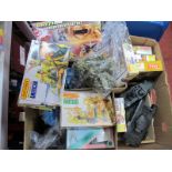 A Quantity of Plastic Model Military Figures, mainly by Matchbox, Airfix, sometimes boxed,