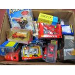 A Quantity of Diecast Model Vehicles, by Corgi, Maisto, Burago, Lledo, Matchbox and other, including