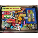 A Quantity of Diecast Vehicles, Dinky, Corgi, Matchbox and others, all playworn.