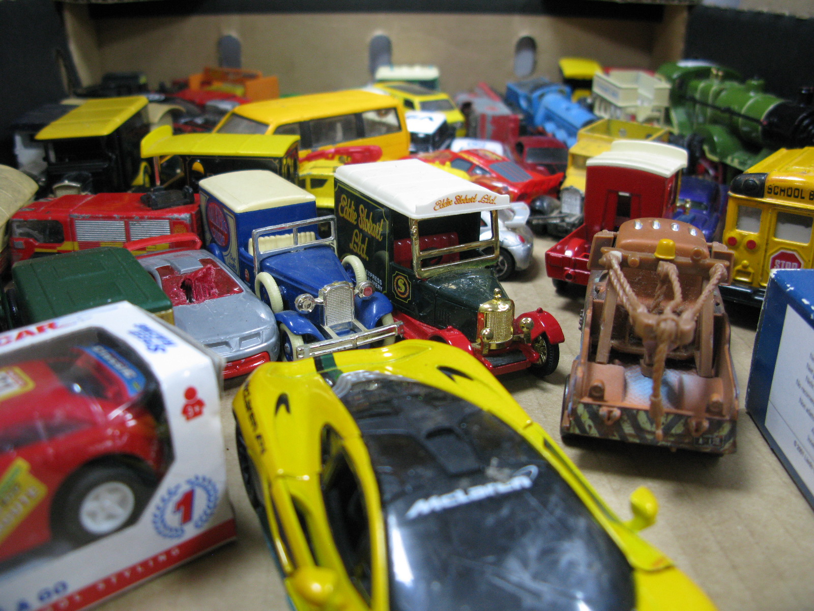 Diecast Cars, Vans, Trains, to include Lledo, Matchbox, Welley, etc.