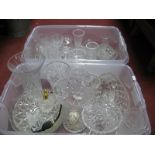 Sundaes, vases, drinking classes, other glass ware:- Two Boxes