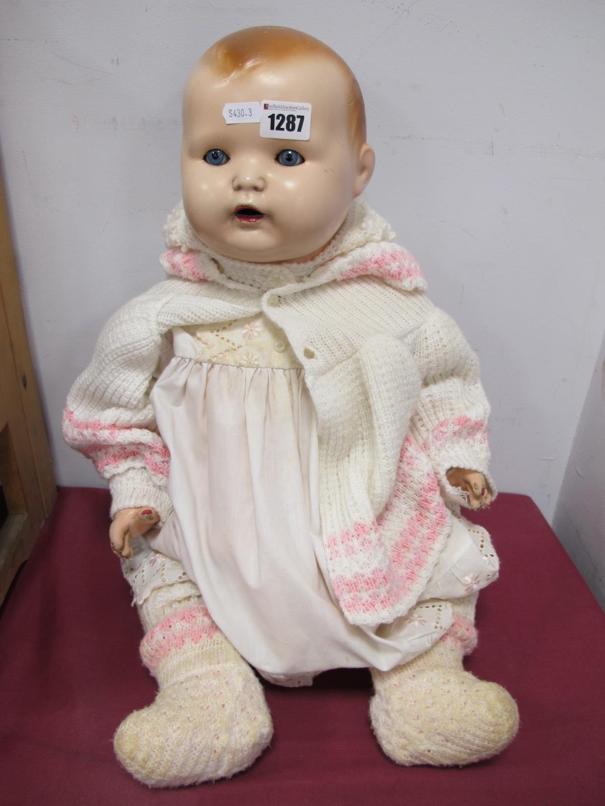 A Mid XX Century German Doll Composition Head, Body, 60cms.