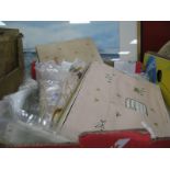 Assorted Embroidered and Lace Table Linen, mats, etc:- One Box