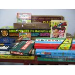 Large Quantity Games and Toys, Formula 1, Wembly, Railroad, Bardo Shove Halfpenny, Piano