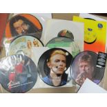 Fourteen 7'' Singles, Mainly Picture Discs and Coloured Vinyl, to include, Squeeze, Slade, UK